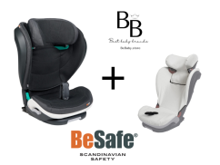 Set 2v1 autosedačky BeSafe FLEX FIX 2 i-Size + set doplňků + Letní potah 2025