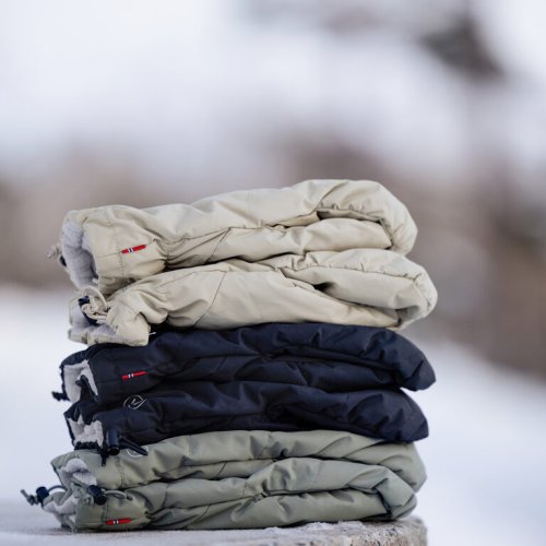 Zimní rukavice Voksi na kočárek 2025 - Varianta: Voksi Stroller Mittens black light grey