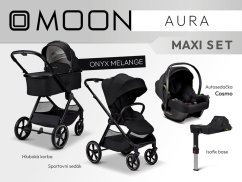 Kombinovaný kočárek Moon AURA s autosedačkou a bází - Maxi 2026