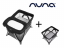 Set Cestovní postýlka Nuna SENA s přebalovacím pultem 2022 + Voděodolný potah matrace - Barevné varianty Nuna: Caviar