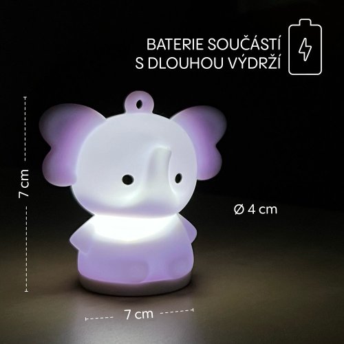 Silikonové závěsné LED světýlko Zopa 2025 - Varianta: Rabbit