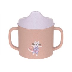 LÄSSIG Sippy Cup PP/Cellulose Tiny Team cat