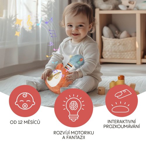 Plyšová Zopa hudební hračka 3v1 2025