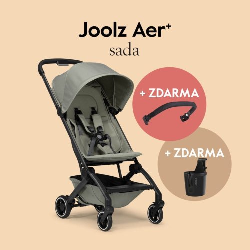 Sportovní kočárek Joolz AER+  SADA madlo a držadlo na nápoj ZDARMA - Varianta: AER+ kočárek | Forest green l SADA madlo a držadlo na nápoj