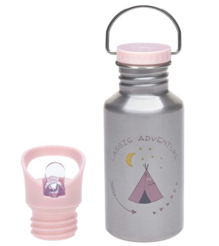 Nerezová láhev Lässig LITTLE GANG 2025 - Varianta: LÄSSIG Bottle Stainless Steel Little Gang 2025 heart lilac