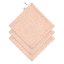 Muslin/Terry Washcloth Set 3 pcs dots peach rose