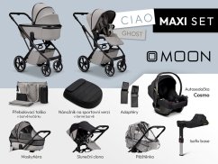 Kombinovaný kočárek Moon CIAO MAXI set s doplňky 2026