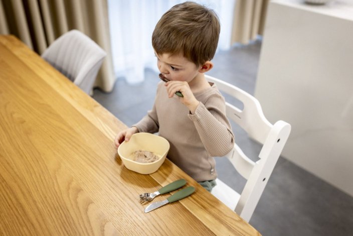 Silikonový dětský příbor Zopa 2025 - Varianta: Forest Green