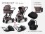 Trojkombinace kočárku Moon PIÚ Kombi set 2025  - Black matt - Varianta: Black matt - TONKA