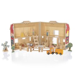 Dřevěná přenosná aktivity farma