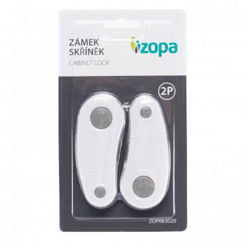 Zámek skříněk 2ks - Varianta: white/grey