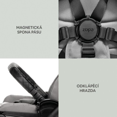 Set kočárku Zopa MOVE CROSS 3 + hluboká korba MOVE XL 3 + adaptéry 2024