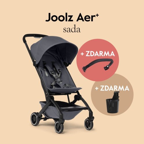 Sportovní kočárek Joolz AER+  SADA madlo a držadlo na nápoj ZDARMA - Varianta: AER+ kočárek | Forest green l SADA madlo a držadlo na nápoj