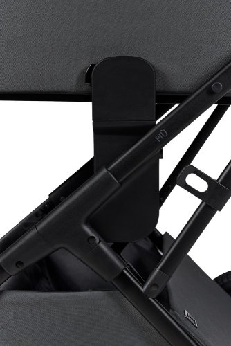 Dvojkombinace kočárku Moon PIÚ Extra set 2025 Black matt - Varianta: Black matt - MUD