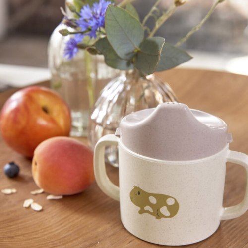 LÄSSIG Sippy Cup PP/Cellulose Tiny Team cat - Varianta: LÄSSIG Sippy Cup PP/Cellulose Tiny Team cat