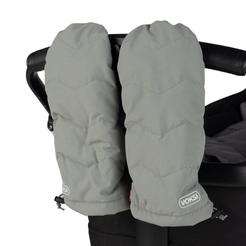 Zimní rukavice Voksi na kočárek 2025 - Varianta: Voksi Stroller Mittens black light grey