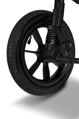 Dvojkombinace kočárku Moon PIÚ Extra set 2025 Black matt - Varianta: Black matt - MUD