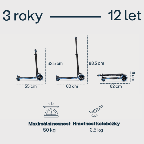 Koloběžka SmarTrike XTEND 2025 - Varianta: smarTrike Xtend Scooter 2025 blue