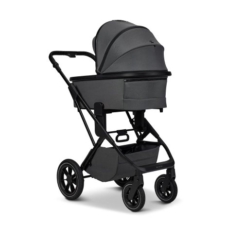 Dvojkombinace kočárku Moon PIÚ Extra set 2025 Black matt - Varianta: Black matt - MUD