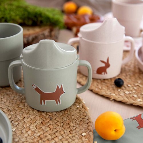 LÄSSIG Sippy Cup PP/Cellulose Tiny Team cat - Varianta: LÄSSIG Sippy Cup PP/Cellulose Tiny Team cat