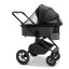Dvojkombinace kočárku Moon PIÚ Extra set 2025 Black matt - Varianta: Black matt - MUD